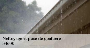 Nettoyage et pose de gouttière 34600