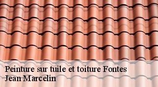 Peinture sur tuile et toiture  fontes-34320 Jean Marcelin